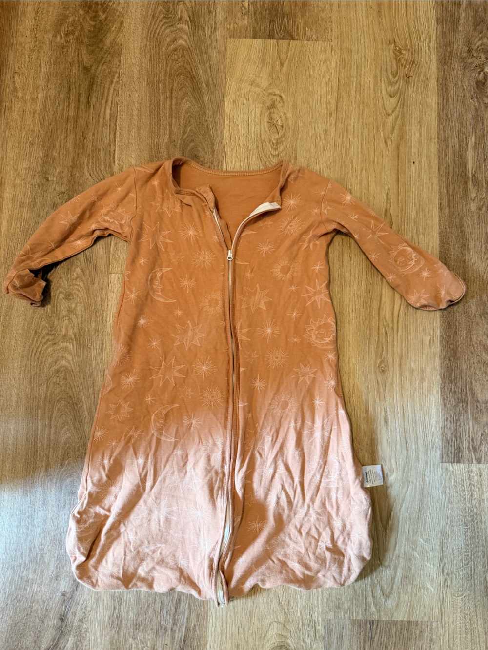 Organic cotton Sun & Moon Zip-Up Baby 12-18 m Sleepsuit